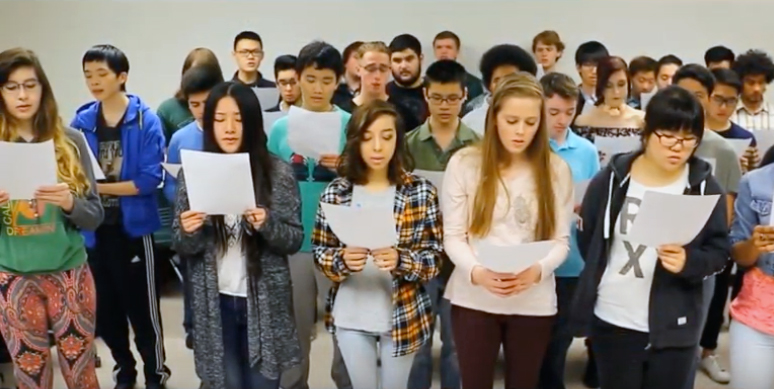Instructor’s Song Performed by Japanese Students